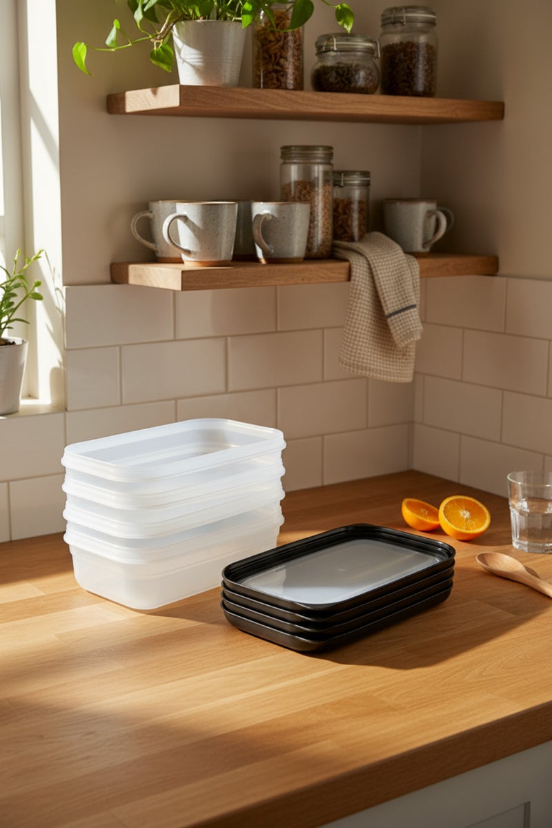 Bernardo Hide Plus 4-Piece Storage Container (4X 0.70 Lt) (Made in Turkey) - Image 2
